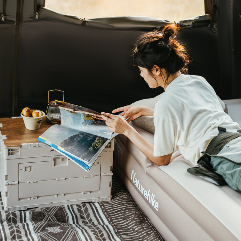 Складаний контейнер Naturehike CNK2450XB020, 23 л, бежево-сірий