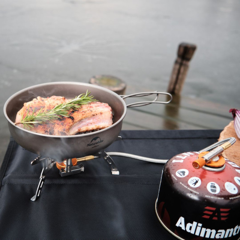 Набір Газовий пальник BRS-73 + Газовий балон різьбовий Adimanti, 230гр