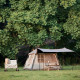 Намет з навісом Naturehike Village CNK2300ZP021, коричневий великий
