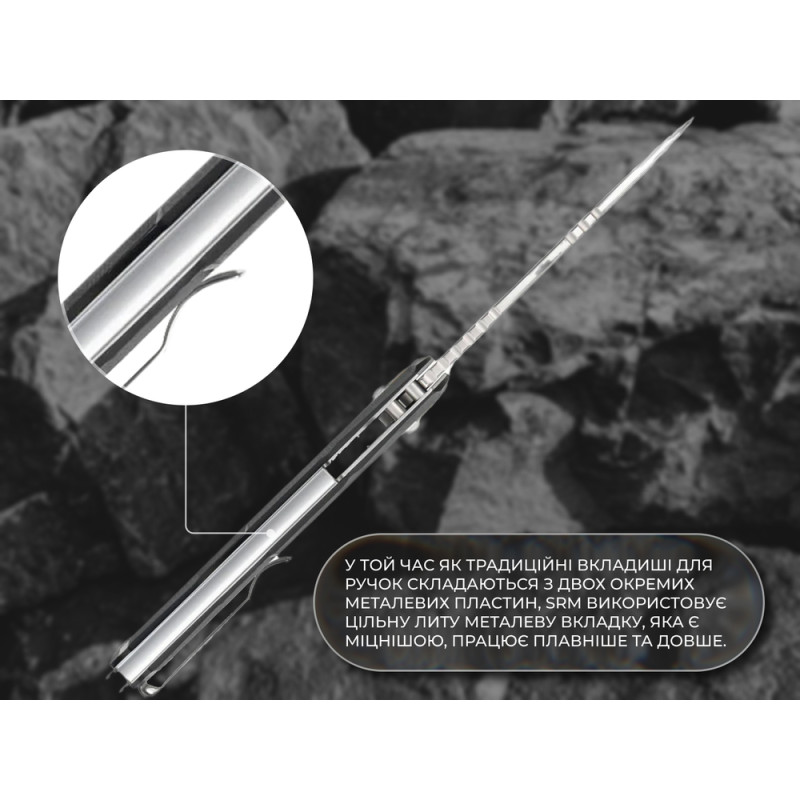 Ніж складаний SRM Mirage 239X-GB, чорний