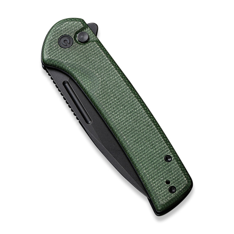 Ніж складаний туристичний Civivi Conspirator, (8.8 см) Nitro-V / Micarta зелений