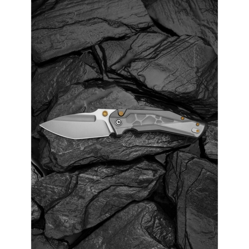 Ніж складаний туристичний Civivi Wellmax (9.1 см) 14C28N / Aluminum сірий