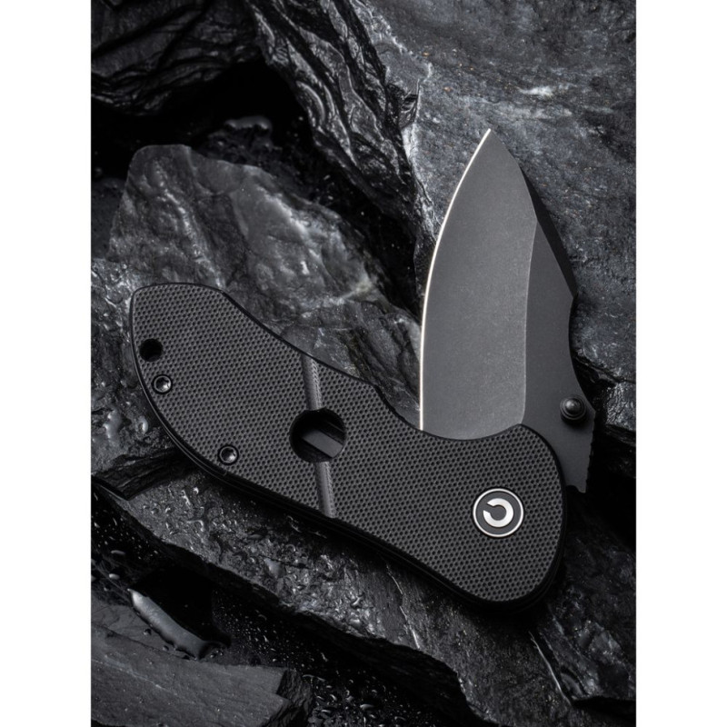 Ніж складаний кишеньковий Civivi Gordo, (6.4 см) D2 / G10 чорний