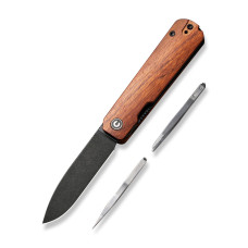 Ніж складаний кишеньковий Civivi Sendy, (7.2 см) Nitro-V / Guibourtia Wood