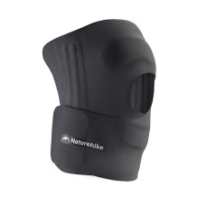 Бандаж на коліно туристичний полегшений Naturehike Qingyue CNK2650DS015, S–M, чорний