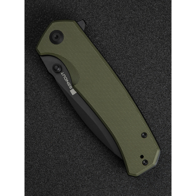 Ніж складаний туристичний Sencut Skarnax, (9.6 см) 9Cr18MoV / G10 темно-зелений