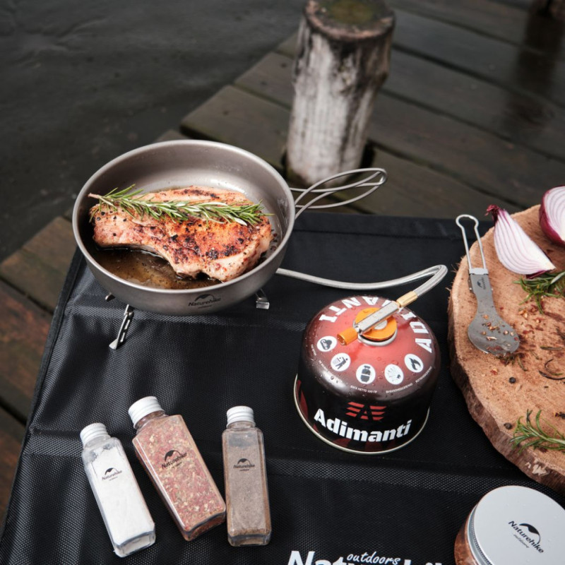 Набір Газовий пальник BRS-73 + Газовий балон різьбовий Adimanti, 230гр