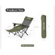 Крісло-шезлонг складане Naturehike CNK2550JJ023 Nightfall T05, сталь, оливкове