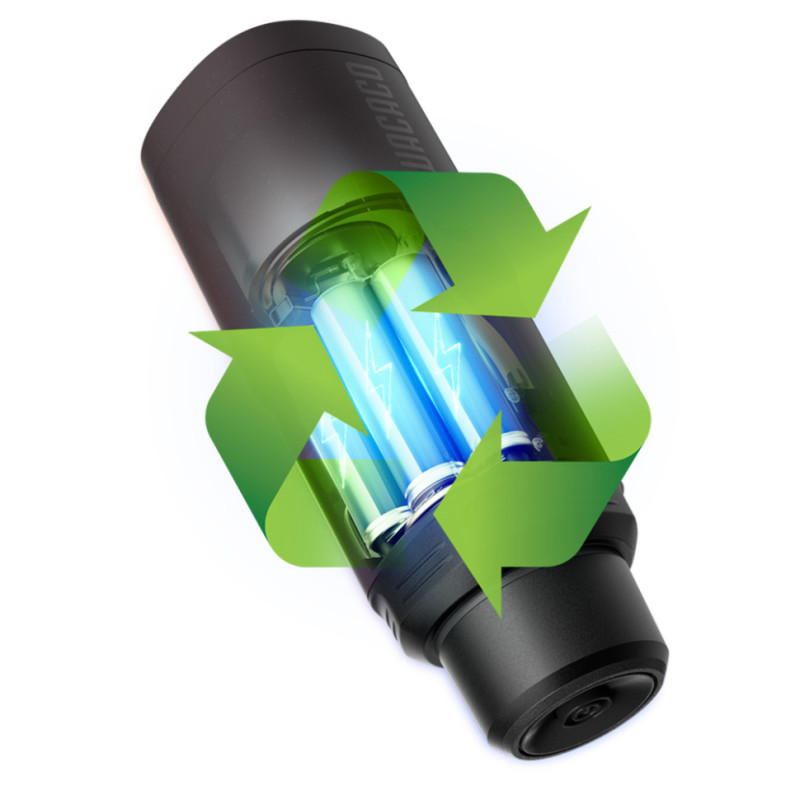 Портативна електрична еспресо-кавоварка Wacaco Pixapresso для меленої кави та капсул, темний бурґунд