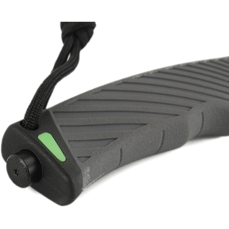 Ніж Ganzo G8012V2-GY сiрий (G8012V2-GY) з паракордом