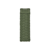 Матрац туристичний надувний одномісний Naturehike CNK2550WS019, 200х60х6.5 см, зелений, для кемпінгу із мішком для надування