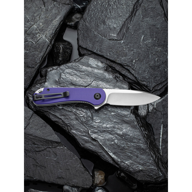 Ніж складаний кишеньковий Civivi Elementum, (7.5 см) D2 / G10 фіолетовий