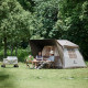Намет з навісом Naturehike Village CNK2300ZP021, коричневий великий
