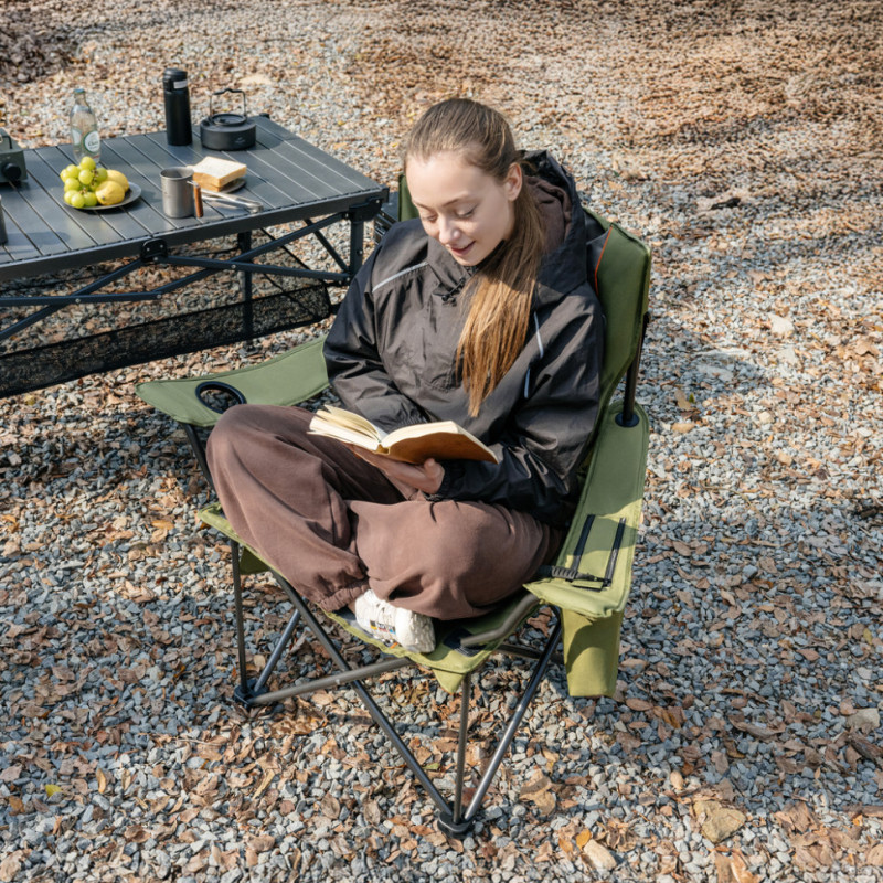 Комплект із крісел туристичних складаних (2 шт.) Naturehike ComfortMax Star T01 CNK2550JJ029, чорний