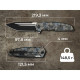 Ніж складаний туристичний Weknife Breach (9.8 см) Bohler M390 / Titanium піксель