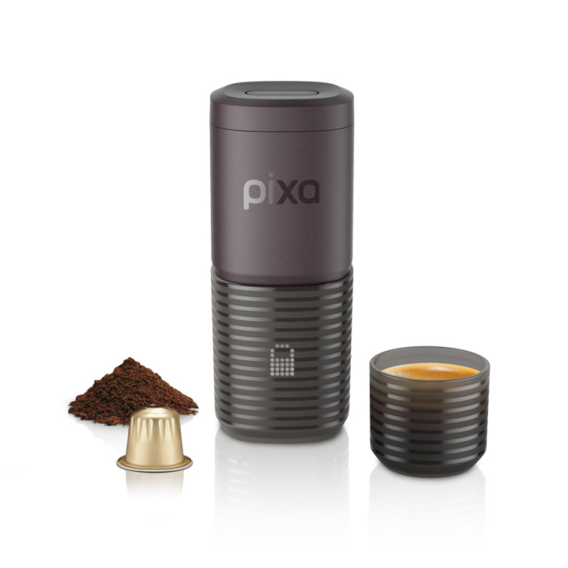 Портативна електрична еспресо-кавоварка Wacaco Pixapresso для меленої кави та капсул, червона