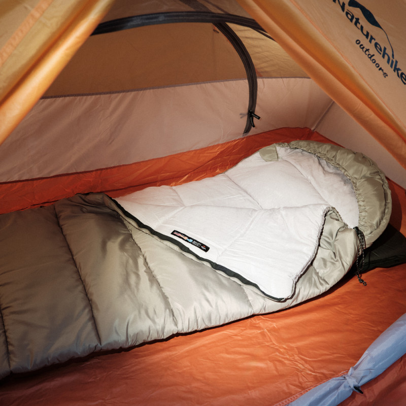 Спальник з капюшоном Naturehike M400 NH20MSD02, (1°C), лівий, зелений