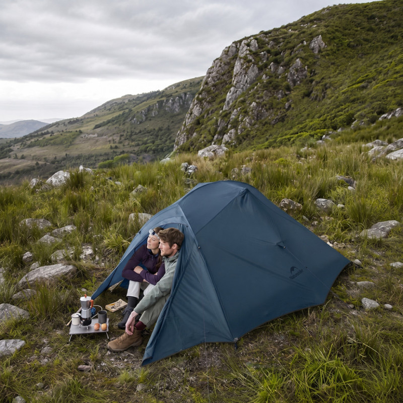 Намет надлегкий тримісний Naturehike Cloud Up Pro CNK2350WS020, 20D, блакитний