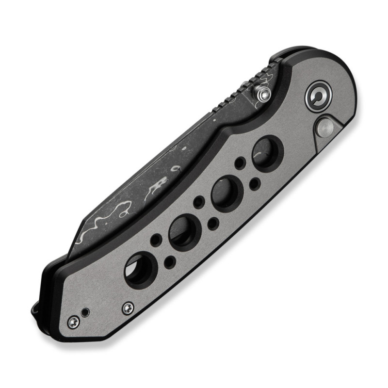 Ніж складаний туристичний Civivi Pragma Prime, (8.9 см) Damascus / Aluminum сірий