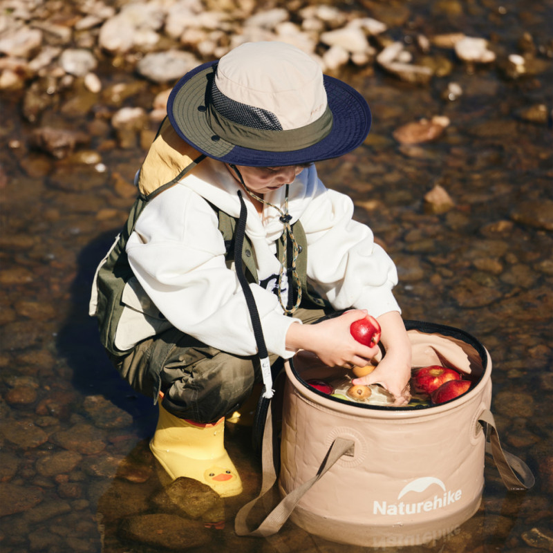 Складане відро для води з ЕВА Naturehike CNK2350CF010, 20 л, бежевий