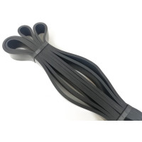 Гумова петля (еспандер) EasyFit, опір 6-31 кг, довжина 208 см, ширина 2 см, товщина 4,5 мм, латекс, чорний, для силових тренувань і реабілітації