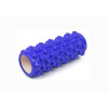 Масажний ролик (валик) EasyFit Grid Roller Extreme, довжина 33 см, діаметр 14 см, синій, каркас із високоміцного пластику, піна EVA з масажною поверхнею 3D, для МФР, фітнесу, йоги та реабілітації