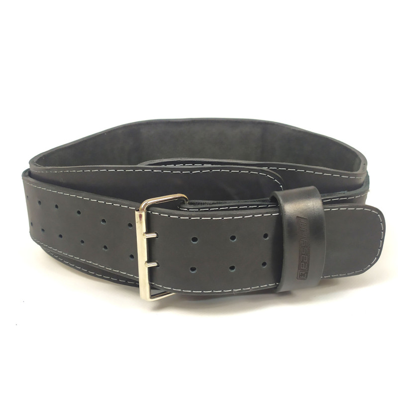 Пояс атлетический EasyFit Training Belt, Кожа, Размер L, Обхват 85-105 см, Черный 