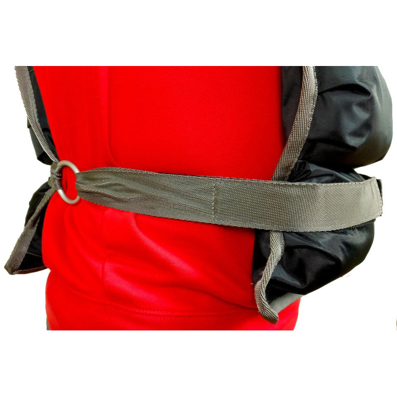 Жилет для обтяження EasyFit, Вага 18 кг, Оксфорд, Пісок, Чорний