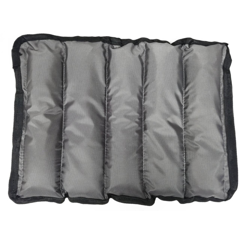 Утяжелители для ног и рук с металлом EasyFit Metal (пара), Вес 5 кг, Оксфорд, Металл, Черно-серый