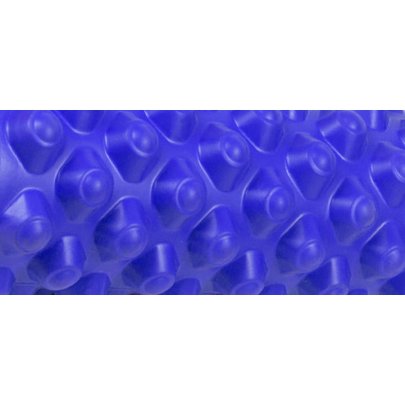 Массажный ролик (валик) EasyFit Grid Roller Extreme, длина 33 см, диаметр 14 см, синий, каркас из высокопрочного пластика, пена EVA с массажной поверхностью 3D, для МФР, фитнеса, йоги и реабилитации