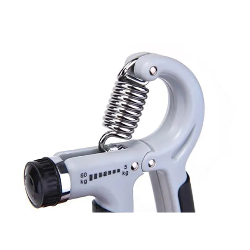 Эспандер кистевой пружинный EasyFit 5-60 кг со счетчиком, Сталь, Пластик, Серый