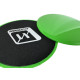 Диски для глайдингу EasyFit (пара), Діаметр 18 см, Максимальне навантаження 120 кг, Пластик, Зелений 