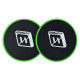 Диски для глайдингу EasyFit (пара), Діаметр 18 см, Максимальне навантаження 120 кг, Пластик, Зелений 