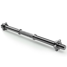 Гантельний гриф EasyFit, Довжина 50 см, Діаметр 25 мм, Хромований,  Гвинтовий замок