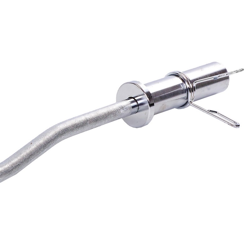 Гриф для штанги EasyFit W-образный, Длина 1,2 м, Диаметр 50 мм, Хромированная сталь, Вес 7,3 кг