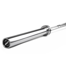 Гриф олімпійський EasyFit прямий, Довжина 2,2 м, Діаметр 50 мм, Максимальне навантаження до 450 кг, Хромований, Для кросфіту та пауерліфтингу