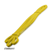 Резинка для підтягування та спорту EasyFit, Опір 1-6 кг, Латекс, Довжина 208 см, Ширина 6,4 мм, Товщина 4,5 мм, Жовтий