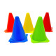 Набор конусов для разметки EasyFit (10 штук), Высота 17 см, ПВХ, Для тренировок и футбола
