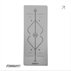 Профессиональный коврик EasyFit Pro для йоги, 184x68 см, толщина 5 мм, каучук, серый