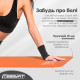 Килимок EasyFit для пілатесу та фітнесу, 180x60 см, товщина 10 мм, NBR, помаранчевий