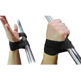 Лямки атлетические EasyFit, 36×3,5 см, хлопок, черный