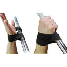 Лямки атлетические EasyFit, 36×3,5 см, хлопок, черный Лямки атлетические EasyFit, 36×3,5 см, хлопок, черный