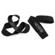 Лямки атлетичні EasyFit, 36×3,5 см, бавовна, чорний