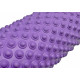 Массажный ролик (валик) EasyFit Grid Roller Light, Длина 33 см, Диаметр 14 см, Каркас из высокопрочного пластика, Пена EVA с массажной поверхностью 3D, для МФР, фитнеса, йоги и реабилитации, Фиолетовый