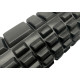Массажный ролик (валик) EasyFit Grid Roller v.1.1, Длина 33 см, Диаметр 14 см, Каркас из высокопрочного пластика, Пена EVA с массажной поверхностью 3D, для МФР, фитнеса, йоги и реабилитации, Черный
