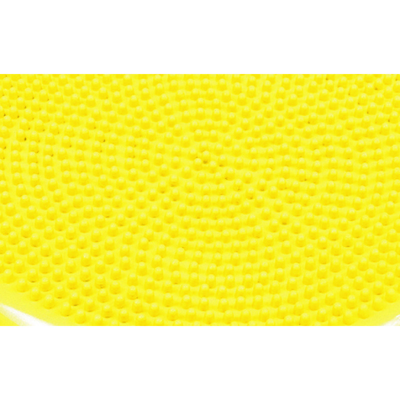 Балансировочная массажная подушка EasyFit, Диаметр 33 см, Максимальная нагрузка 120 кг, Резина, Желтый