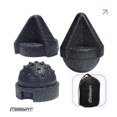 Набор массажеров для МФР EasyFit TriggerSet (4 шт.) с сумкой, черный