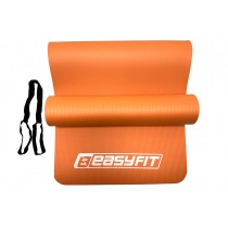 Килимок EasyFit для пілатесу та фітнесу, 180x60 см, товщина 10 мм, NBR, помаранчевий