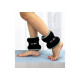 Утяжелители для ног и рук EasyFit Comfort с металлом (пара), Вес 2 кг, Неопрен, Стальная гранула, Черно-голубой