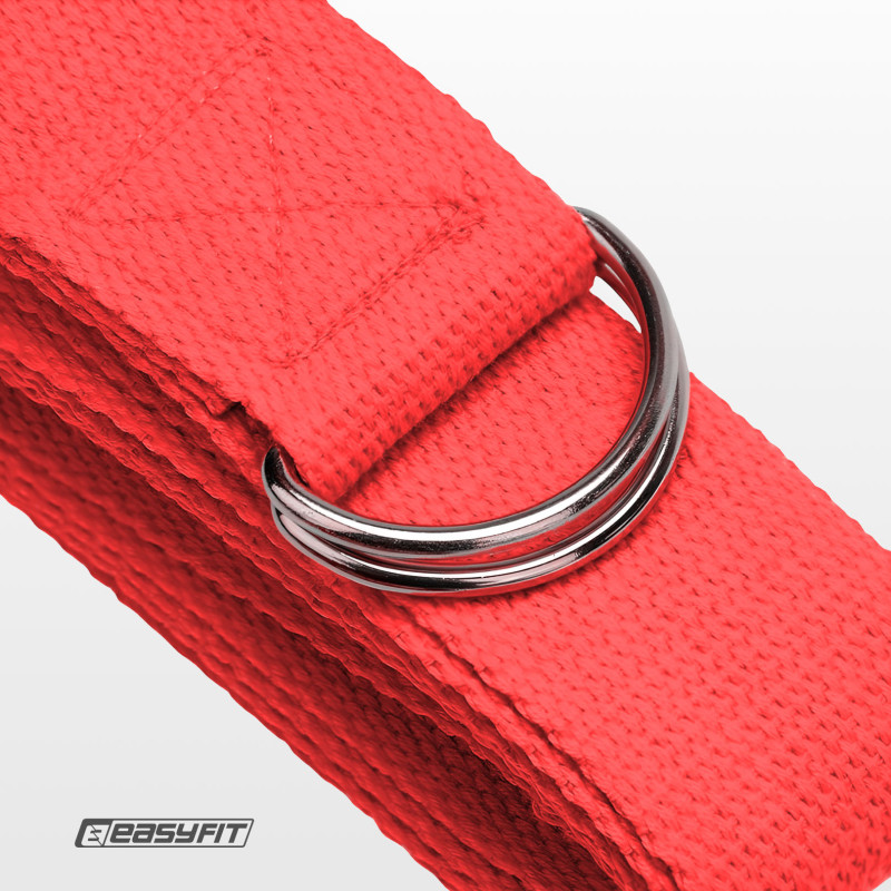 Ремень для йоги EasyFit красный